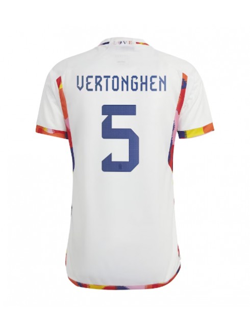 Billige Belgia Jan Vertonghen #5 Bortedrakt VM 2022 Kortermet